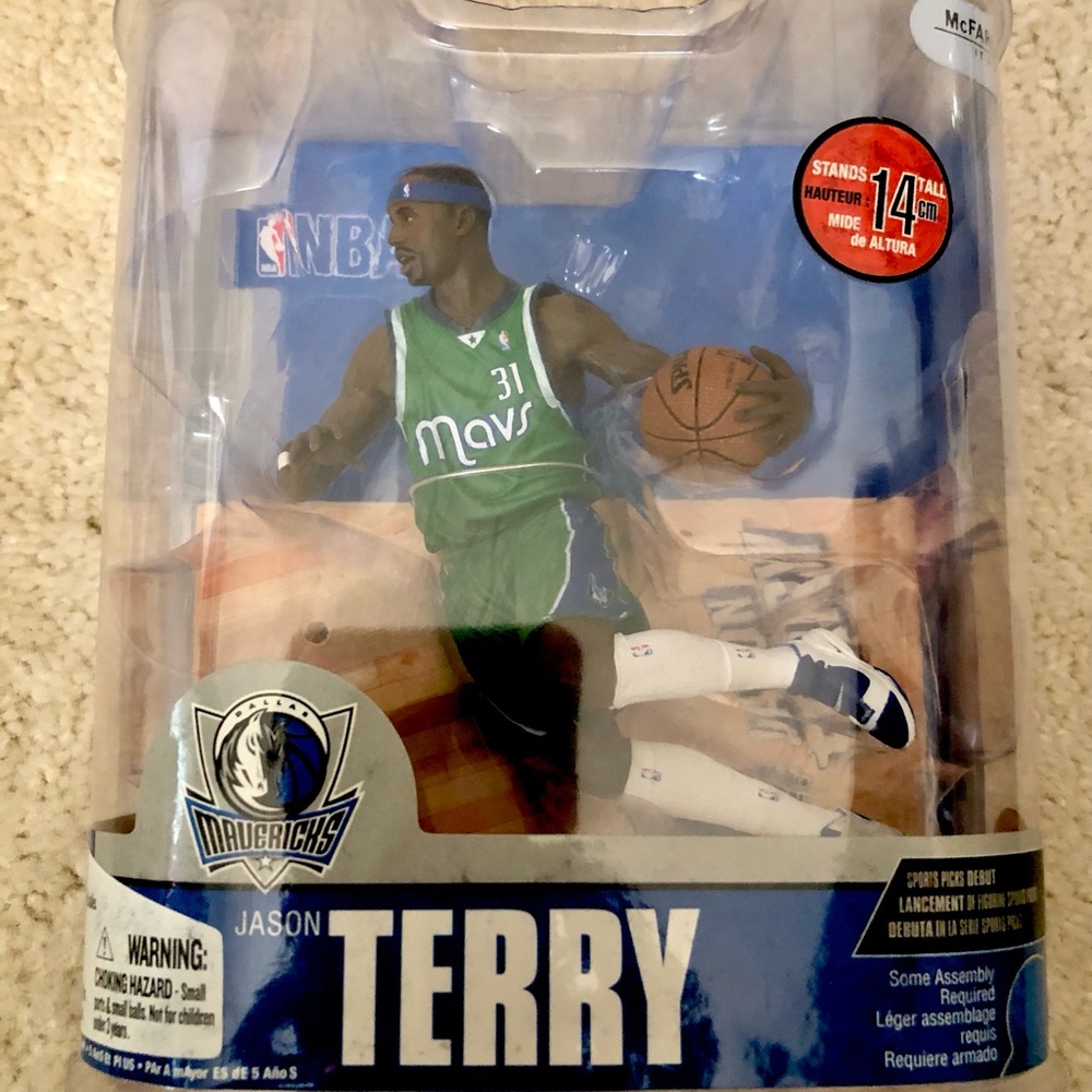 McFarlane NBA Jason Terry Dallas Mavericks Green Throwback Jersey Chase Variant